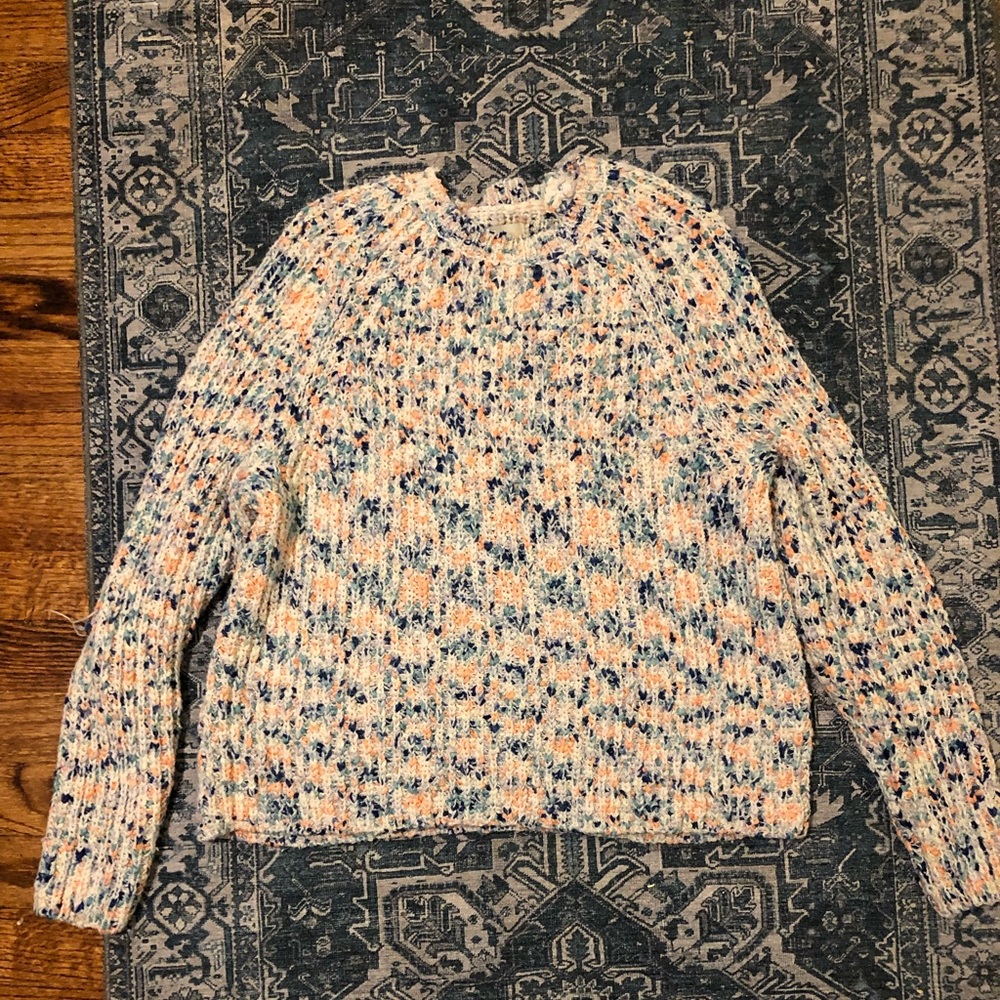 Cute confetti sweater!